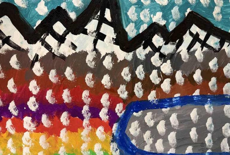 想像したふるさとの冬景色