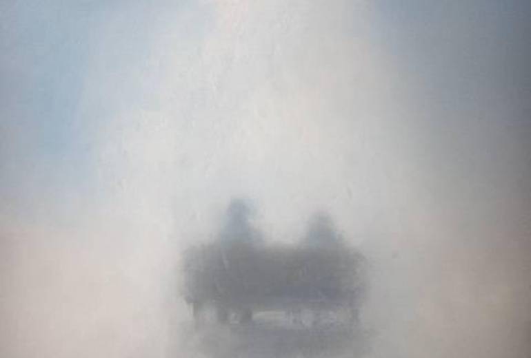 母さん夏の日、入道雲、思い出になる、母さんとベンチで話した