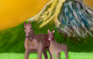 午年 - ネットスクウェアNET年賀状 ✕ 障がい者アート協会【2026年午年年賀状】 NS2026