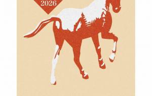 年賀状　馬 - ネットスクウェアNET年賀状 ✕ 障がい者アート協会【2026年午年年賀状】 NS2026 