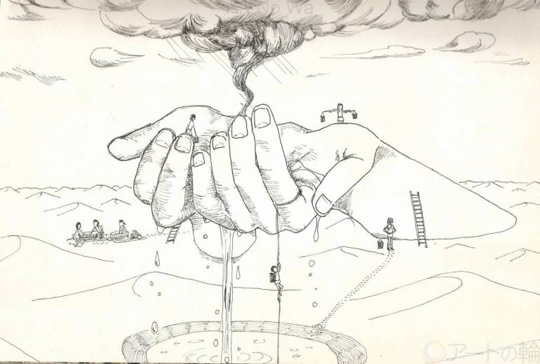 雲を水に変える奇跡の手