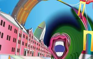 侵食され始める都市 - delicate tree 