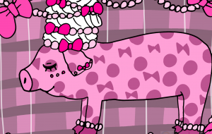 豚に真珠とリボン - ましゅまろまかろん 