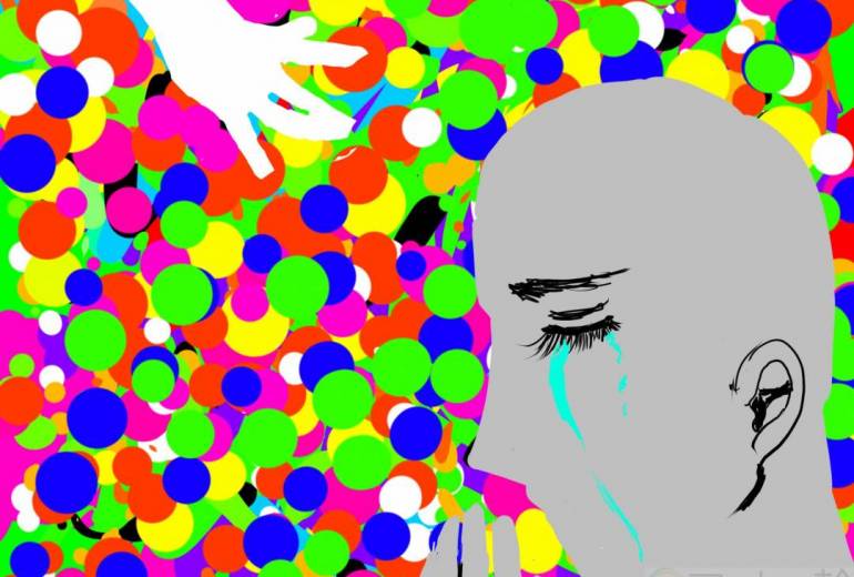 灰色の私と白い手