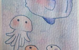 海の生き物 - 葉