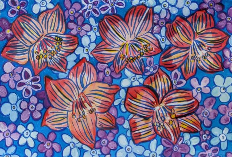 アマリリスとニオイバンマツリ