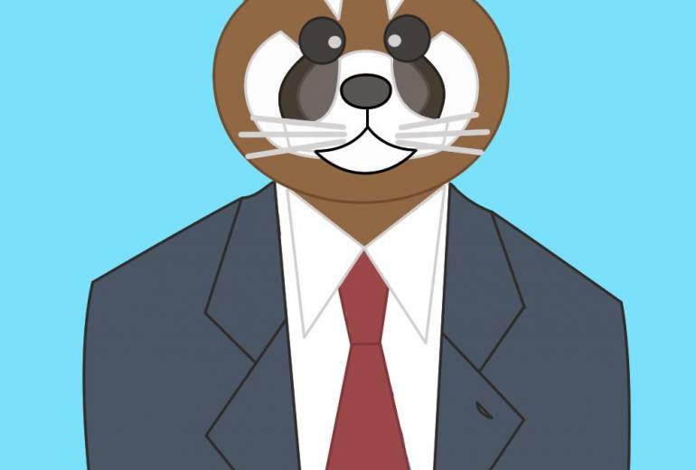 レッサーパンダの証明写真