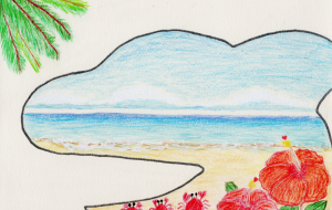 イルカの中の海辺 - 柴田 和子 