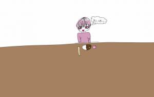 カレーライス食べてるオリジナルキャラです - あず