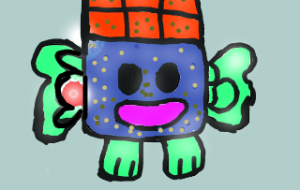 ツボ君(ペイントソフトで描く) - 上原碧桜