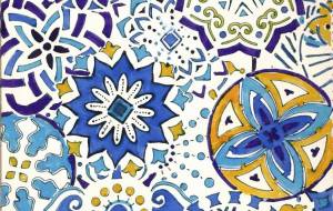 雨の日の傘と水しぶき - 春木真弓 