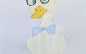 メガネをかけたアヒル - Miyumomo 