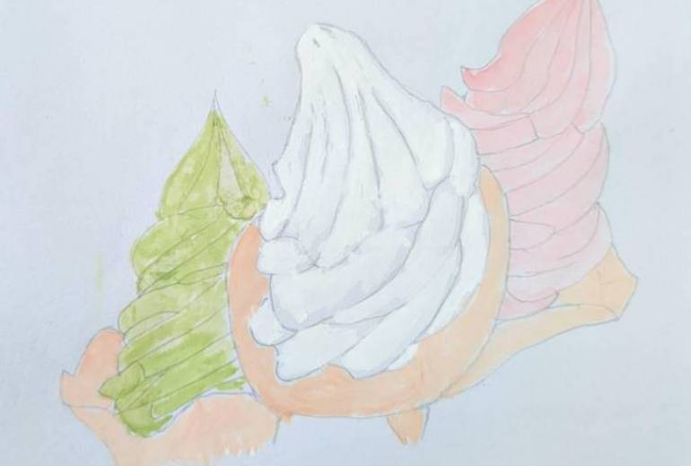 ソフトクリーム３種