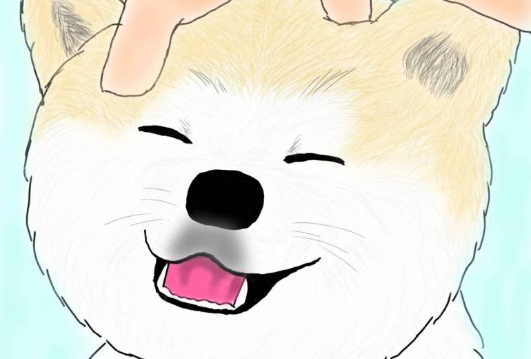 えへへ（秋田犬・赤毛）