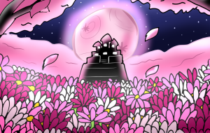 春輝くピンクムーン - ましゅまろまかろん