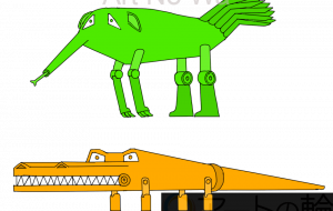 アリクイとワニ - フクイケンイチ