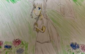 傘と自然の雫 - Ruin