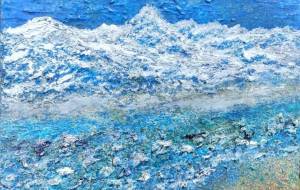 冬の常念.。 - 久保田 俊