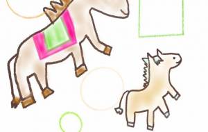 なかよし - ネットスクウェアNET年賀状 ✕ 障がい者アート協会【2026年午年年賀状】 NS2026 