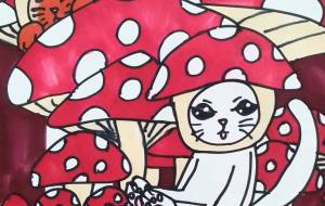 キノコにゃんこ - ましゅまろまかろん