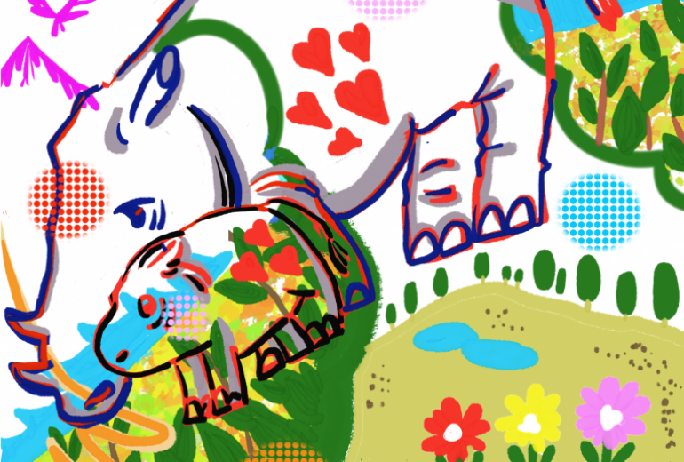 「砂漠に恵みを生き物達に愛を」