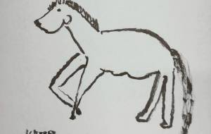 馬 - ネットスクウェアNET年賀状 ✕ 障がい者アート協会【2026年午年年賀状】 NS2026 