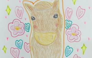 ふわふわポニー - ネットスクウェアNET年賀状 ✕ 障がい者アート協会【2026年午年年賀状】 NS2026 