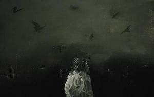 少女は見ているよ、カラスの群れが飛び立つ時 - 真鍋哲地 