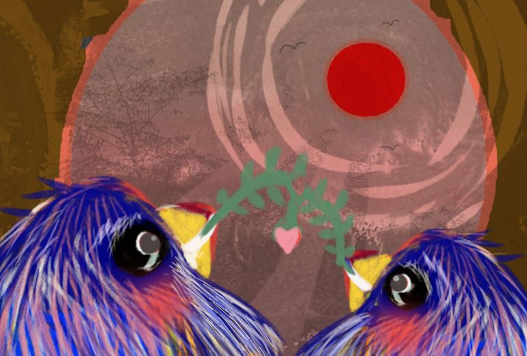 森林伐採の片隅で