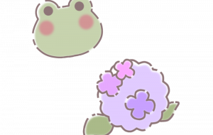 カエルと紫陽花 - hatsune