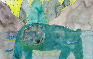 みどりのクマ - 工房はんど toki