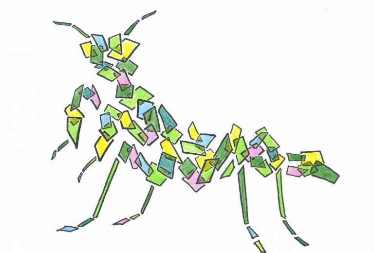 ポリゴン体カマキリ