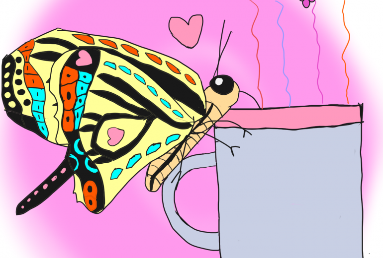 蝶のティータイム