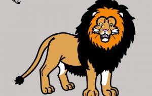 ケープライオン(絶滅) - シマハイエナ