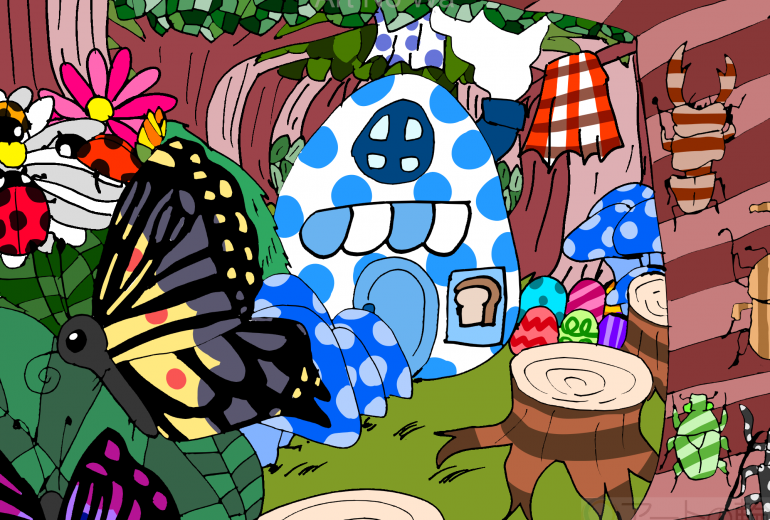 森の中のたまご型ハウスのパン屋さん