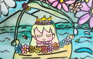 お花のボートで一息 - ましゅまろまかろん