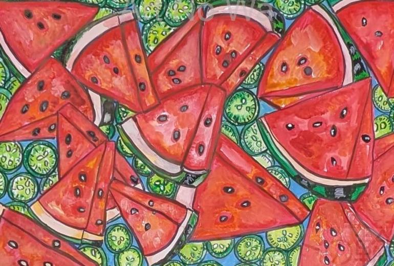 スイカときゅうり