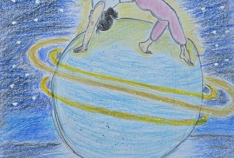 星を超えて、羽に触れる