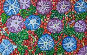 朝顔とジューンベリー - satti 