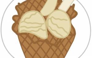 ワッフルボウルバニラアイス - アクター 