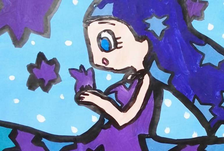 青く輝く星のかけら