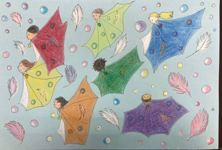 空を舞う七人の子ども