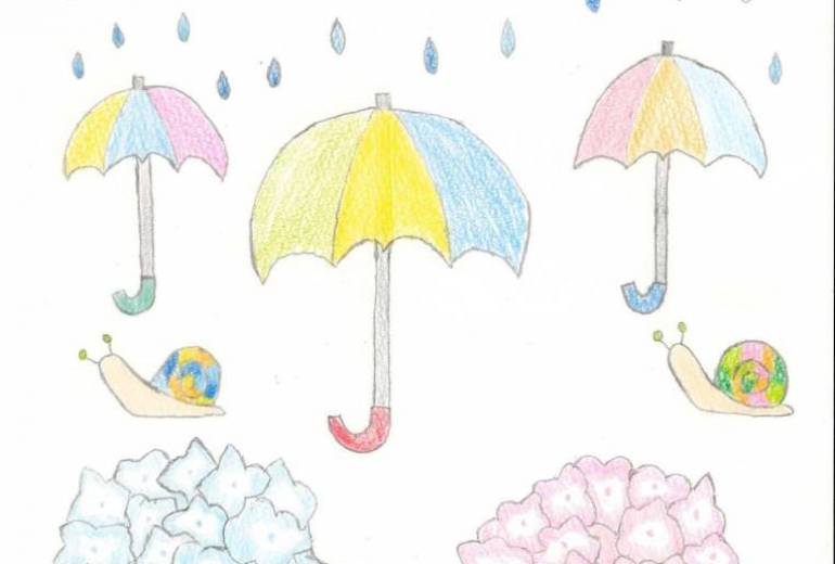 カラフルな梅雨