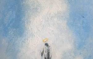 愛する天使 老人（青空入道雲夏の天国天気予報） - 真鍋哲地 