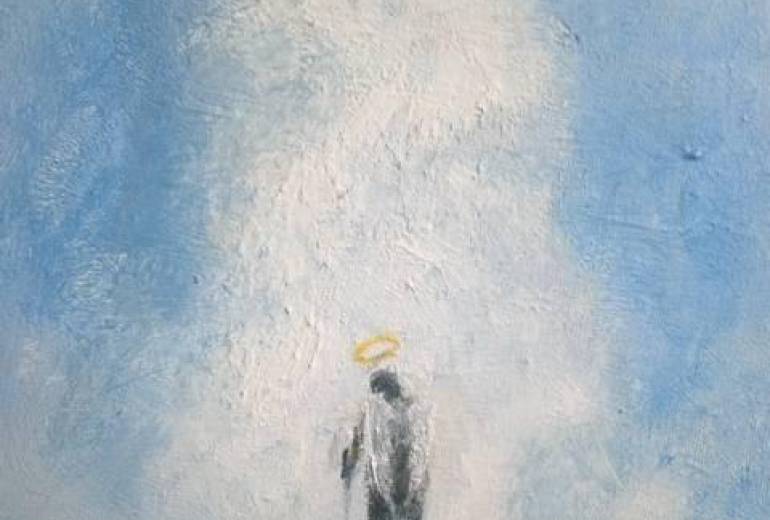 愛する天使 老人（青空入道雲夏の天国天気予報）