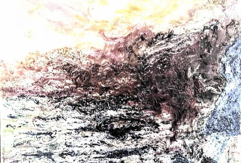 うみにゆうひ、デッサン