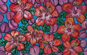 ハイビスカスとプラム - satti 