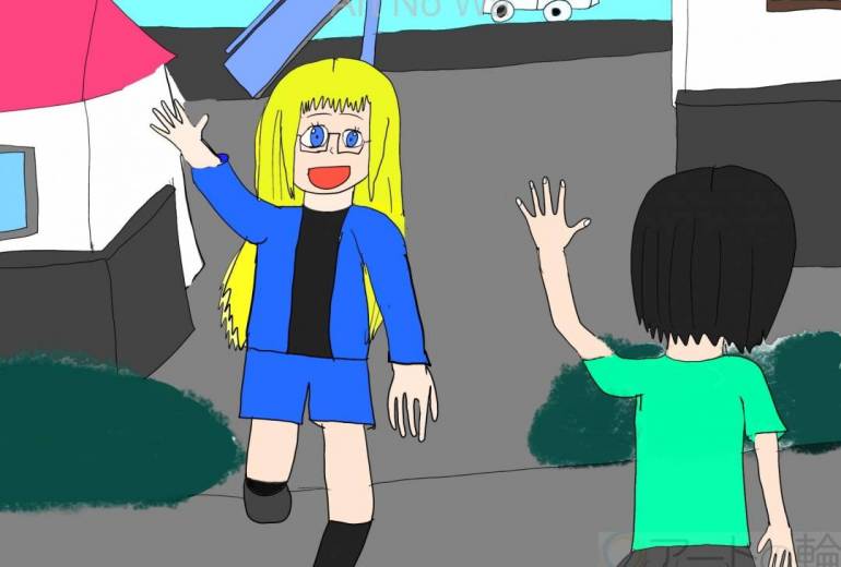 お友達と待ち合わせ