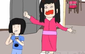 夜中にこっそりアイスを食べてたらお母さんに見つかり怒られた - 来世 