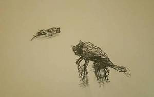 野良猫達、餓死した我が子のところへ、子猫と母猫の小さなドラマ - 真鍋哲地 